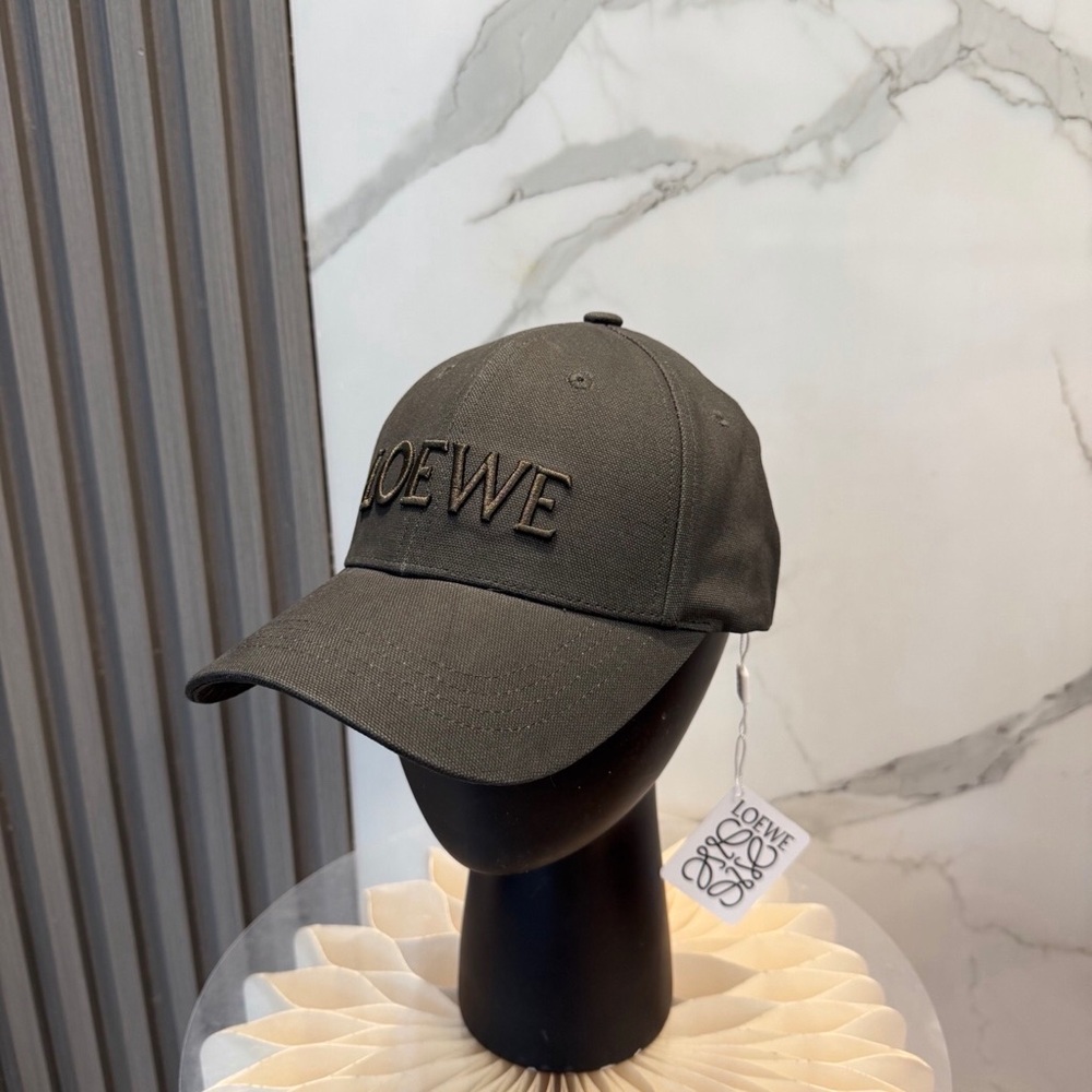 Loewe black Green Embroidered Logo Baseball Cap - Picture 6 of 6